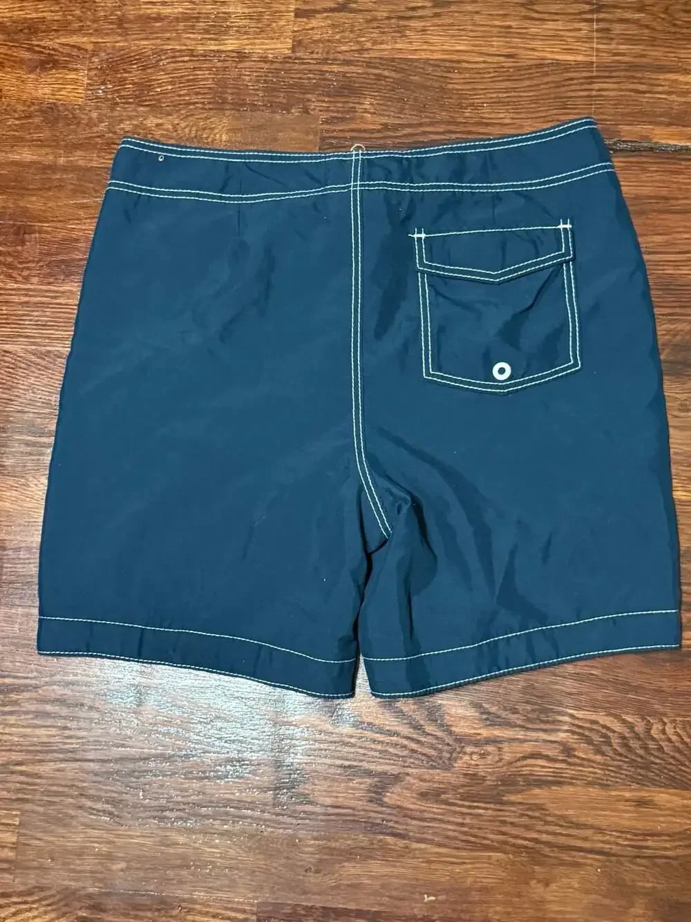 y2k Hollister Men's Navy Blue Board Shorts Swim Trunks
